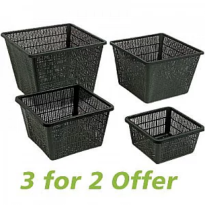 Ubbink XL Square Planting Basket 33 x 25cm 3 for 2